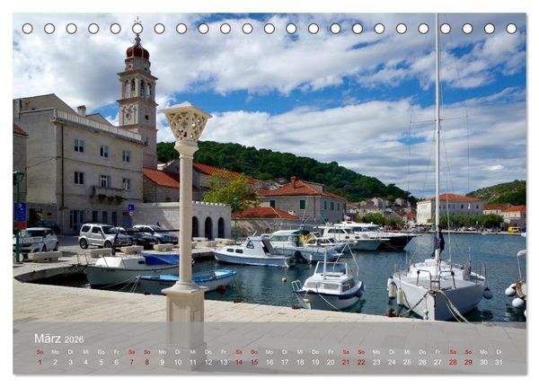 Produktbild: Dalmatien - Stille Orte (Tischkalender 2026 DIN A5 quer), CALVENDO Monatskalender
