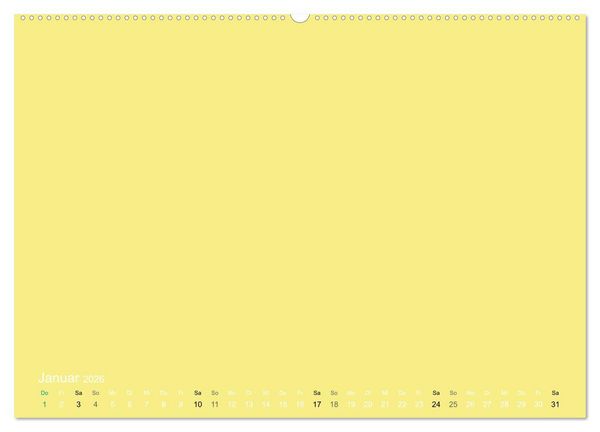 Produktbild: Bastelkalender - Gelb (Wandkalender 2026 DIN A2 quer), CALVENDO Monatskalender