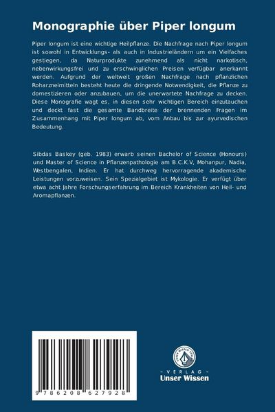Produktbild: Monographie &uuml;ber Piper longum