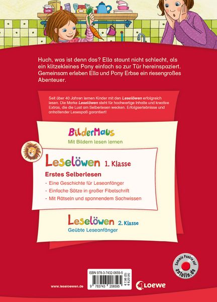 Produktbild: Lesel&ouml;wen 1. Klasse - Ein Pony namens Erbse