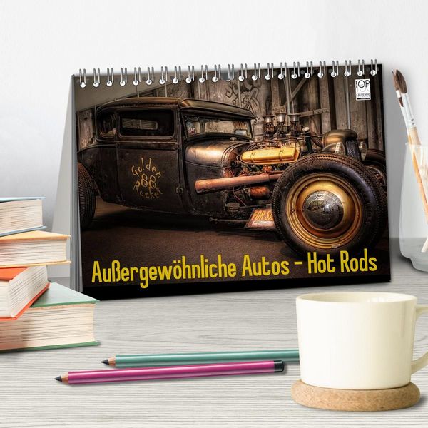Produktbild: Au&szlig;ergew&ouml;hnliche Autos - Hot Rods (Tischkalender 2027 DIN A5 quer), CALVENDO Monatskalender