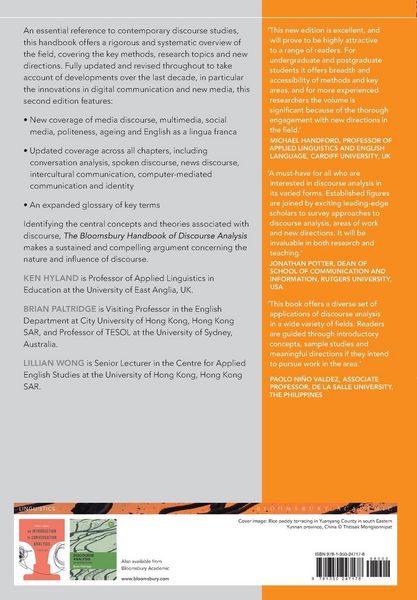 Produktbild: The Bloomsbury Handbook of Discourse Analysis