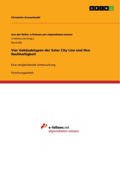 Produktbild: Vier Geb&auml;udetypen der Solar City Linz und ihre Nachhaltigkeit