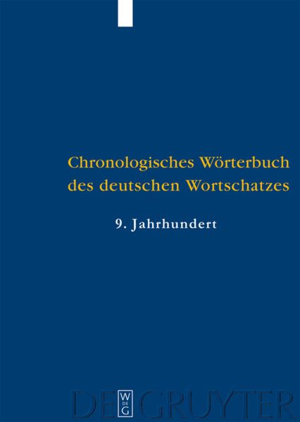 Produktbild: Der Wortschatz des 9. Jahrhunderts