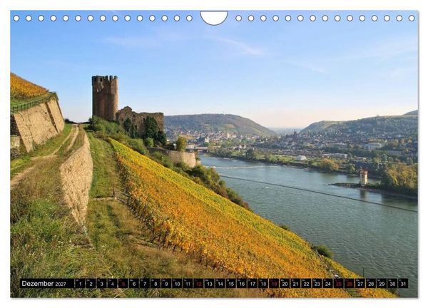 Produktbild: Der Rhein. Oberes Mittelrheintal von Bingen bis Koblenz (Wandkalender 2027 DIN A4 quer), CALVENDO Monatskalender