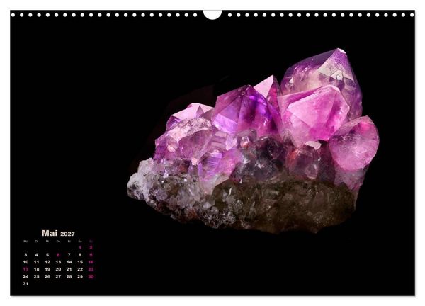 Produktbild: MINERALIEN designed by nature (Wandkalender 2027 DIN A3 quer), CALVENDO Monatskalender