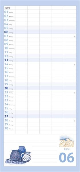 Produktbild: times&more Schaffner Familienplaner 2027