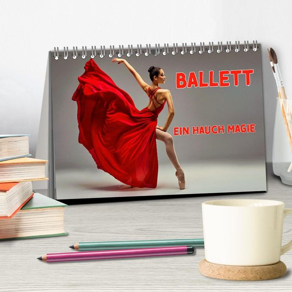 Produktbild: BALLETT - ein Hauch Magie (Tischkalender 2026 DIN A5 quer), CALVENDO Monatskalender