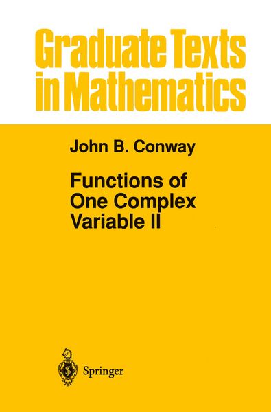Produktbild: Functions of One Complex Variable II
