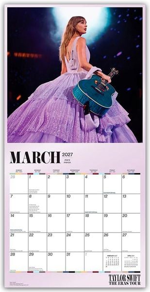 Produktbild: Taylor Swift 2027 &ndash; Offizieller Wandkalender