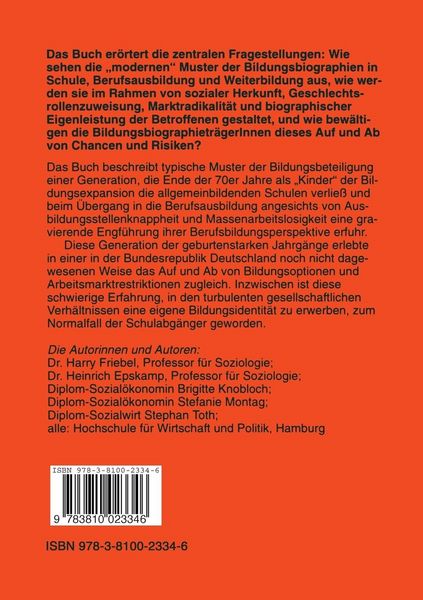 Produktbild: Bildungsbeteiligung: Chancen und Risiken