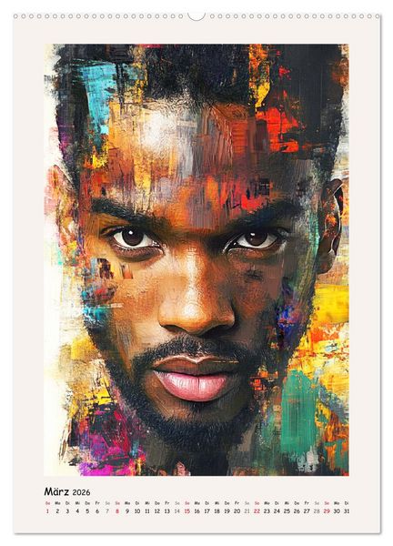 Produktbild: M&auml;nnerportraits. Gesichter der modernen Kunst (Wandkalender 2026 DIN A2 hoch), CALVENDO Monatskalender