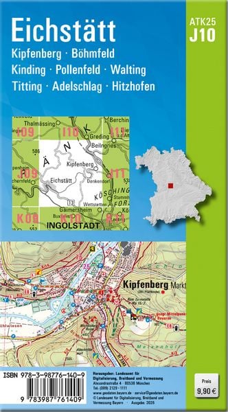 Produktbild: ATK25-J10 Eichst&auml;tt (Amtliche Topographische Karte 1:25000)