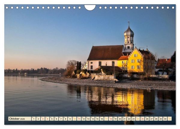 Produktbild: Bodensee - "Die D&ouml;rfer sind wie ein Garten ..." (Rainer Maria Rilke) (Wandkalender 2026 DIN A4 quer), CALVENDO Monatskalender