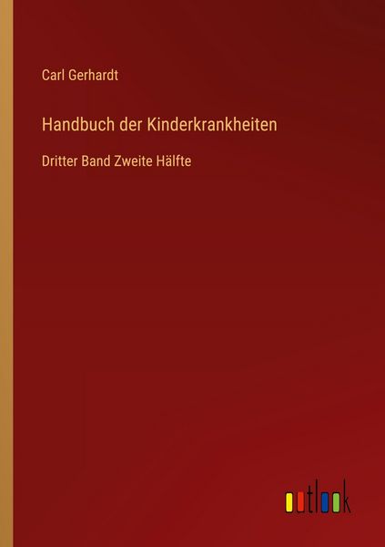 Produktbild: Handbuch der Kinderkrankheiten