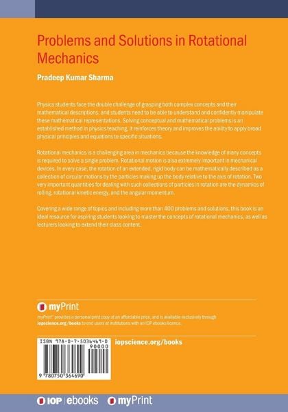 Produktbild: Problems and Solutions in Rotational Mechanics