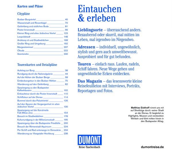 Produktbild: DUMONT Reise-Taschenbuch Reisef&uuml;hrer Budapest