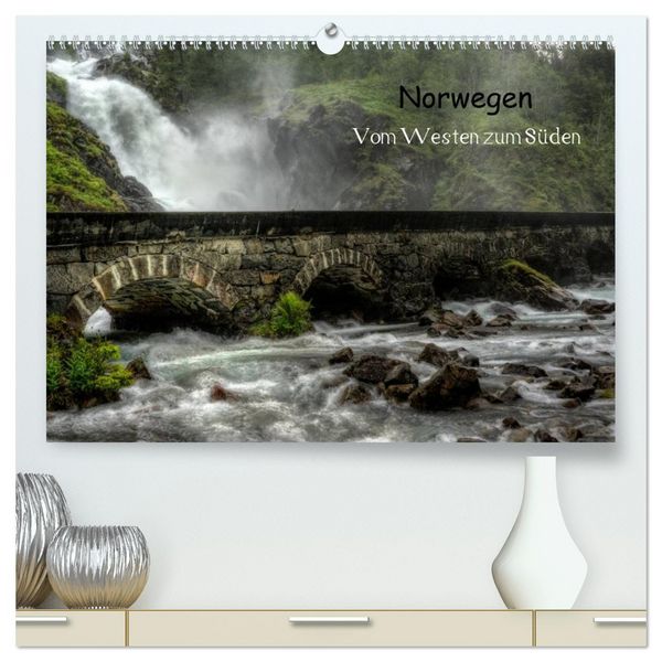 Produktbild: Norwegen - Vom Westen zum S&uuml;den (hochwertiger Premium Wandkalender 2026 DIN A2 quer), Kunstdruck in Hochglanz