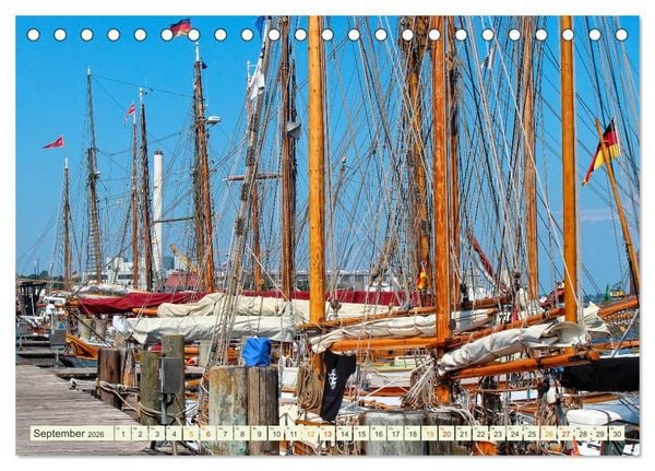 Produktbild: Bezauberndes Flensburg (Tischkalender 2026 DIN A5 quer), CALVENDO Monatskalender