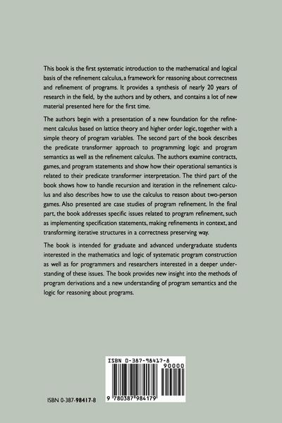 Produktbild: Refinement Calculus