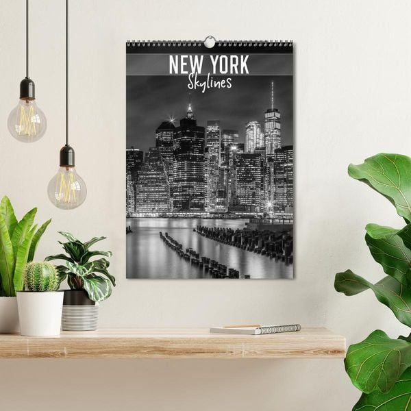 Produktbild: NEW YORK Skylines (Wandkalender 2026 DIN A3 hoch), CALVENDO Monatskalender