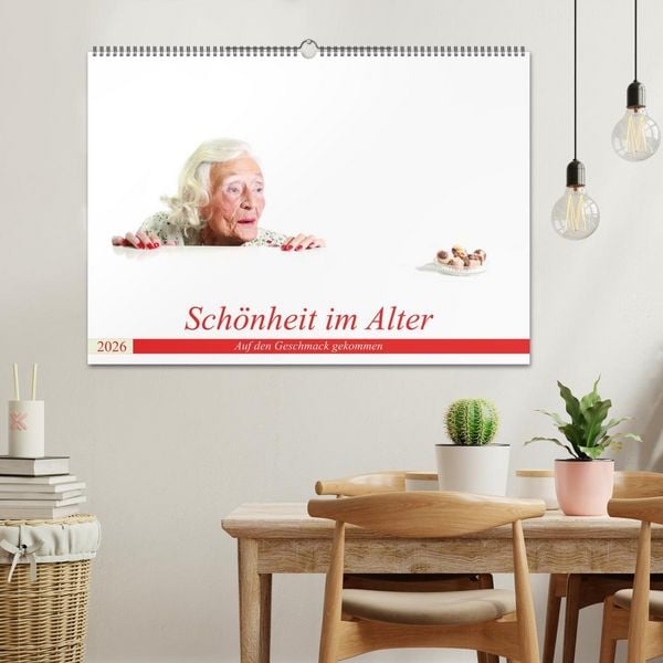Produktbild: Sch&ouml;nheit im Alter - Auf den Geschmack gekommen (Wandkalender 2026 DIN A2 quer), CALVENDO Monatskalender