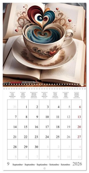 Produktbild: Enchanting mugs (Wall Calendar 2026 12 &times; 12 Inch) CALVENDO 12 Month Wall Calendar