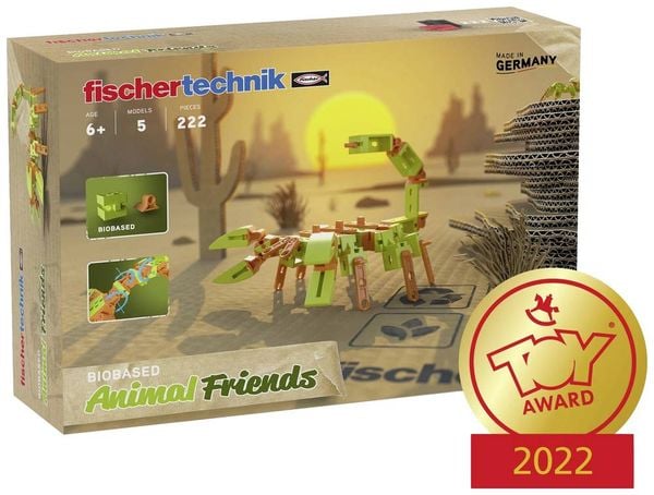 Produktbild: Fischertechnik 563576 - BIOBASED Animal Friends, 5 Modelle, 222 Bauteile, Konstruktionsbaukasten