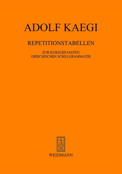 Produktbild: Repetitionstabellen zur kurzgefa&szlig;ten griechischen Schulgrammatik