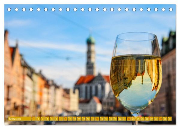 Produktbild: Augsburg &ndash; ein bisschen anders (Tischkalender 2026 DIN A5 quer), CALVENDO Monatskalender