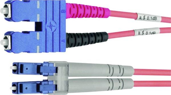 Produktbild: Teleg&auml;rtner 100012082 Glasfaser LWL Anschlusskabel 1.00 m Gelb [1x SC-Stecker - 1x LC-Stecker] 9/125 &micro; Singlemode OS2