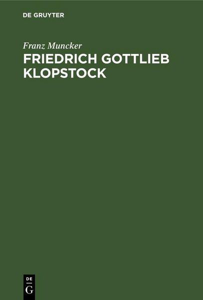 Produktbild: Friedrich Gottlieb Klopstock