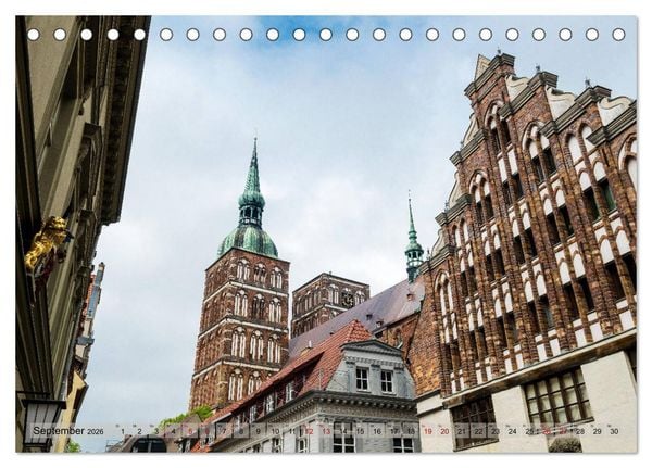 Produktbild: Ein Bummel durch die Hansestadt Stralsund (Tischkalender 2026 DIN A5 quer), CALVENDO Monatskalender