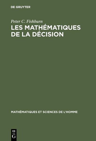 Produktbild: Les math&eacute;matiques de la d&eacute;cision