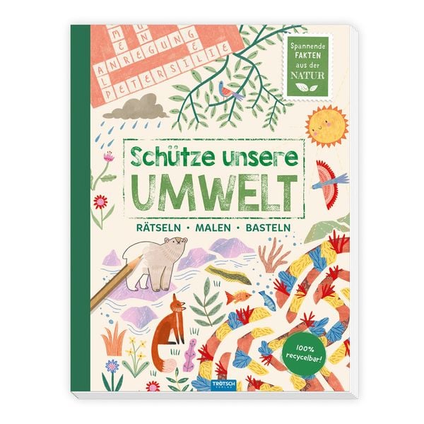 TRÖTSCH Malbuch Schütze unsere Umwelt Tiere, Taschenbuch von , Trötsch Verlag GmbH & Co. KG, 9783988021113