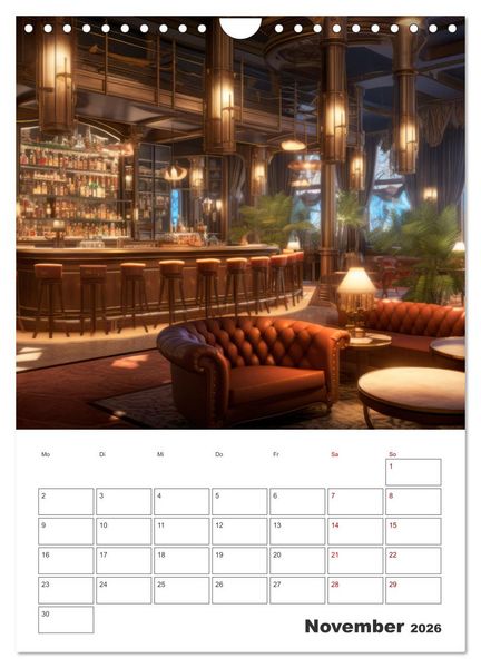 Produktbild: Bar- und Lounge-Atmosph&auml;re (Wandkalender 2026 DIN A4 hoch), CALVENDO Monatskalender