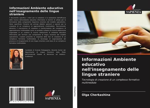 Produktbild: Informazioni Ambiente educativo nell'insegnamento delle lingue straniere