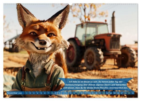 Produktbild: Der tierisch lustige Bauern-Kalender (hochwertiger Premium Wandkalender 2026 DIN A2 quer), Kunstdruck in Hochglanz