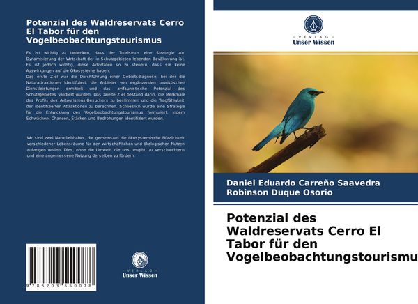 Produktbild: Potenzial des Waldreservats Cerro El Tabor f&uuml;r den Vogelbeobachtungstourismus
