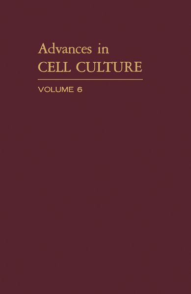 Produktbild: Advances in Cell Culture