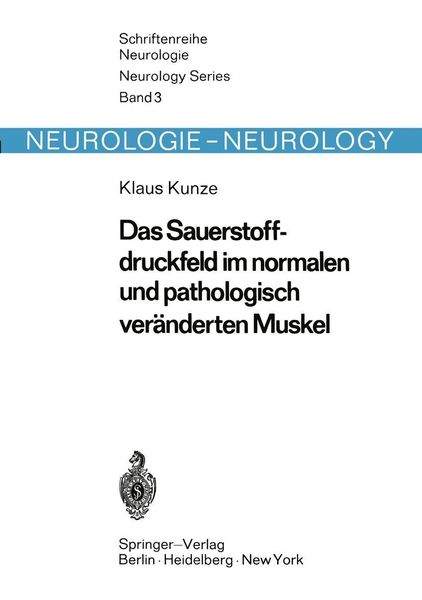 Produktbild: Das Sauerstoffdruckfeld im normalen und pathologisch ver&auml;nderten Muskel