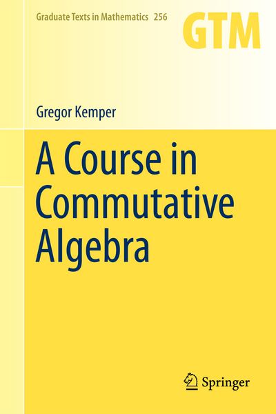 Produktbild: A Course in Commutative Algebra