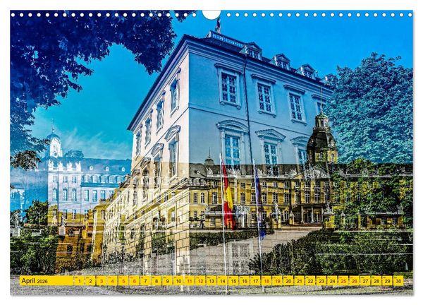 Produktbild: Karlsruhe mal 2 (Wandkalender 2026 DIN A3 quer), CALVENDO Monatskalender