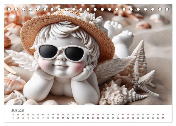 Produktbild: Niedliche Putten (Tischkalender 2027 DIN A5 quer), CALVENDO Monatskalender