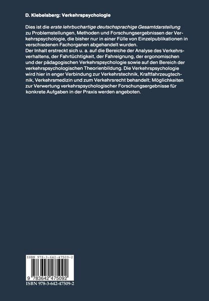 Produktbild: Verkehrspsychologie