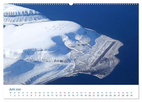 Produktbild: Polarflug Kurs Nordpol (Wandkalender 2026 DIN A2 quer), CALVENDO Monatskalender