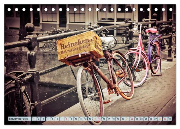 Produktbild: Stadtfahrrad (Tischkalender 2026 DIN A5 quer), CALVENDO Monatskalender