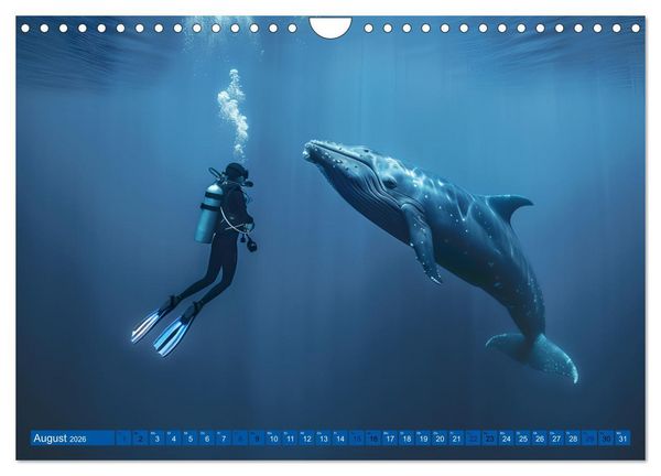Produktbild: Erlebe mit mir verzaubernde Unterwasserwelten Tauchen (Wandkalender 2026 DIN A4 quer), CALVENDO Monatskalender