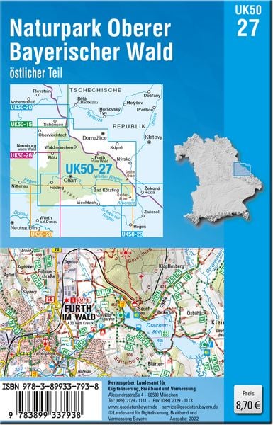 Produktbild: UK50-27 Naturpark Oberer Bayerischer Wald - &ouml;stlicher Teil