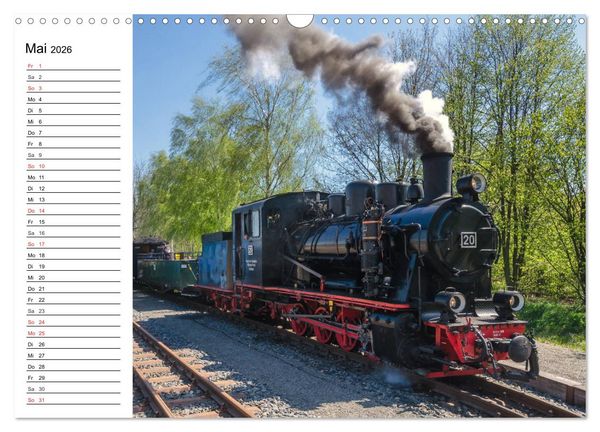 Produktbild: Schmalspurbahnen im Harz (Wandkalender 2026 DIN A3 quer), CALVENDO Monatskalender
